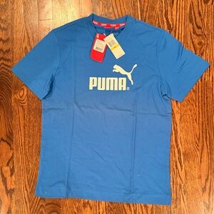 Puma Men's Vibrant Blue Short Sleeve Tee